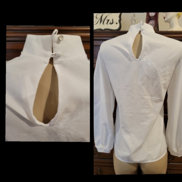 Vtg Misteque victorian-style blouse - Picture 4 of 10